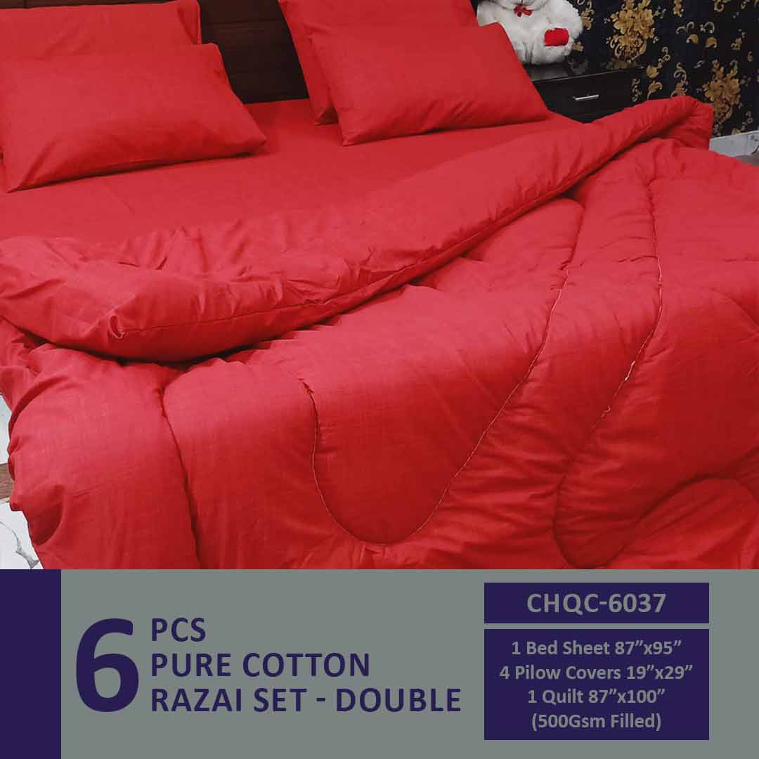 Comforter House | Pure Cotton Vicky Razai Set | Double Bed | King Size | CHQC-6037