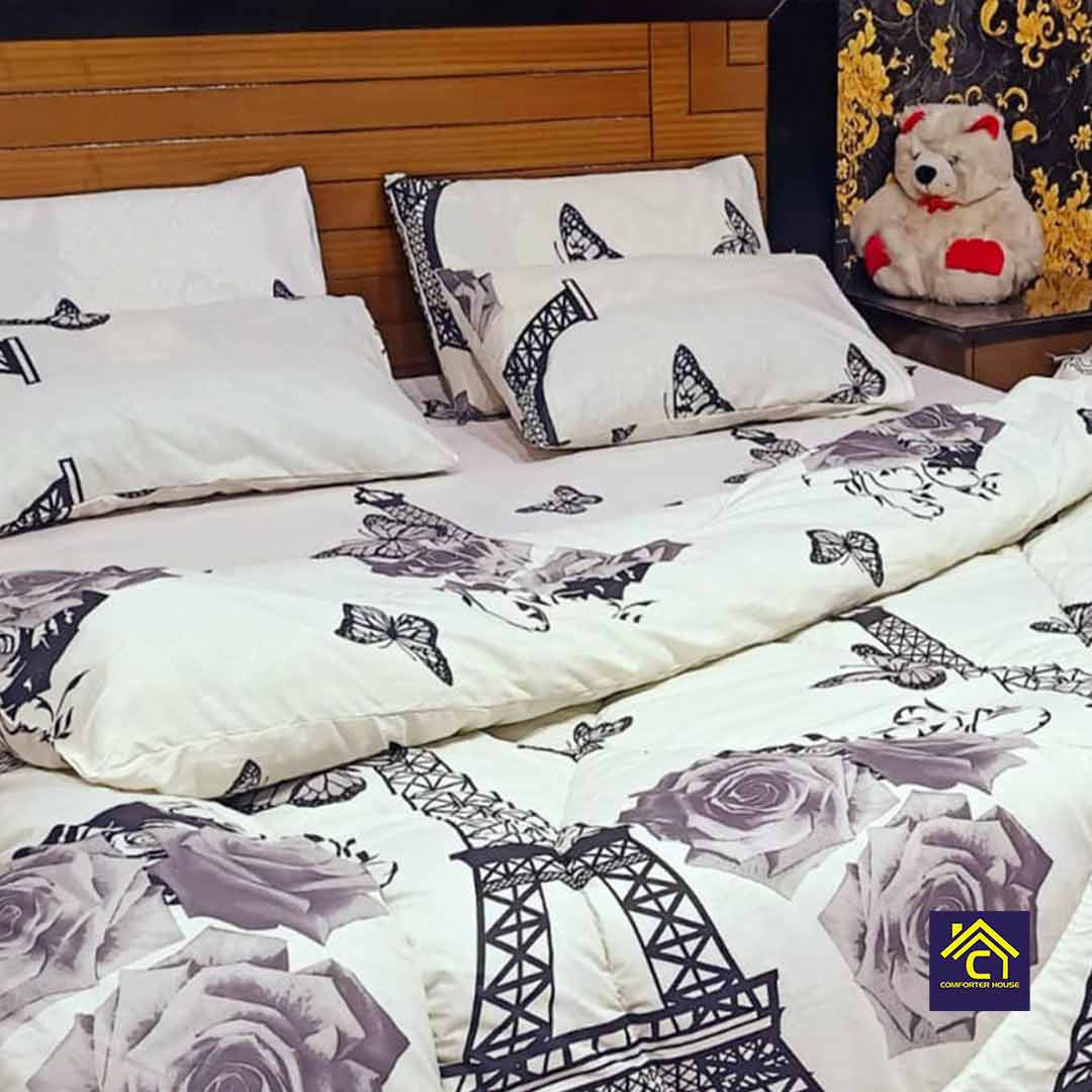 Comforter House | Pure Cotton Vicky Razai Set | Double Bed | King Size | CHQC-6041