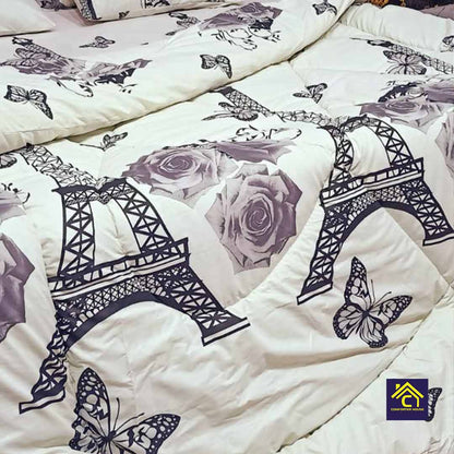 Comforter House | Pure Cotton Vicky Razai Set | Double Bed | King Size | CHQC-6041