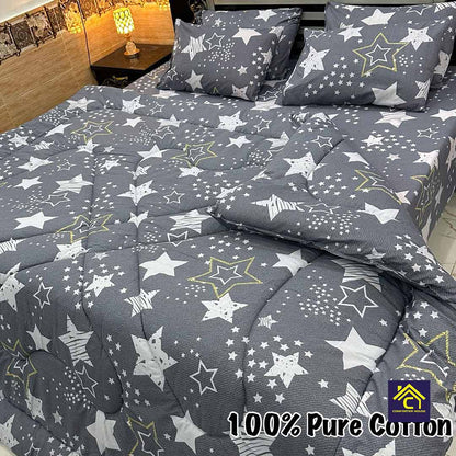 Comforter House | Pure Cotton Vicky Razai Set | Double Bed | King Size | CHQC-6047