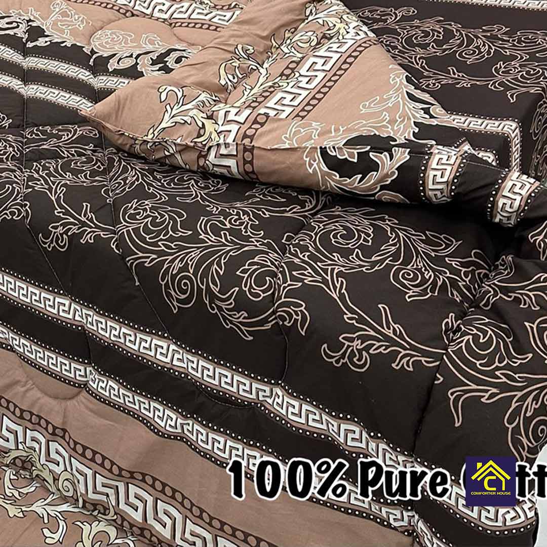 Comforter House | Pure Cotton Vicky Razai Set | Double Bed | King Size | CHQC-6061