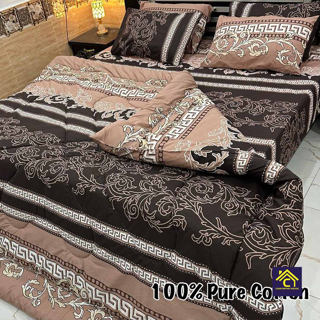 Comforter House | Pure Cotton Vicky Razai Set | Double Bed | King Size | CHQC-6061