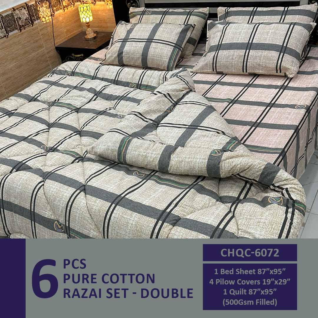 Comforter House | Pure Cotton Vicky Razai Set | Double Bed | King Size | CHQC-6072