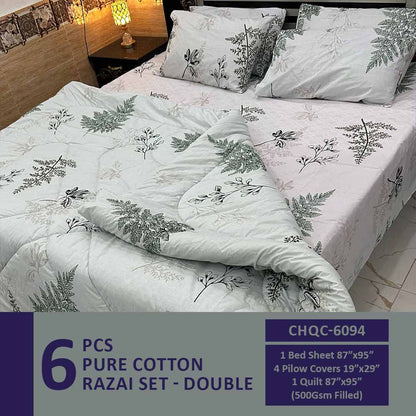 Comforter House | Pure Cotton Vicky Razai Set | Double Bed | King Size | CHQC-6094