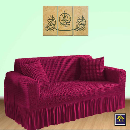 Comforter House | Turkish Style Sofa Cover | Couch Cover | Maroon