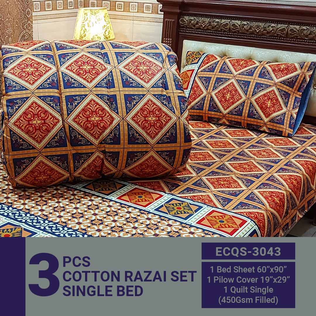 Comforter House | Vicky Razai Set | Single Bed | Standard Size | ECQS-3043