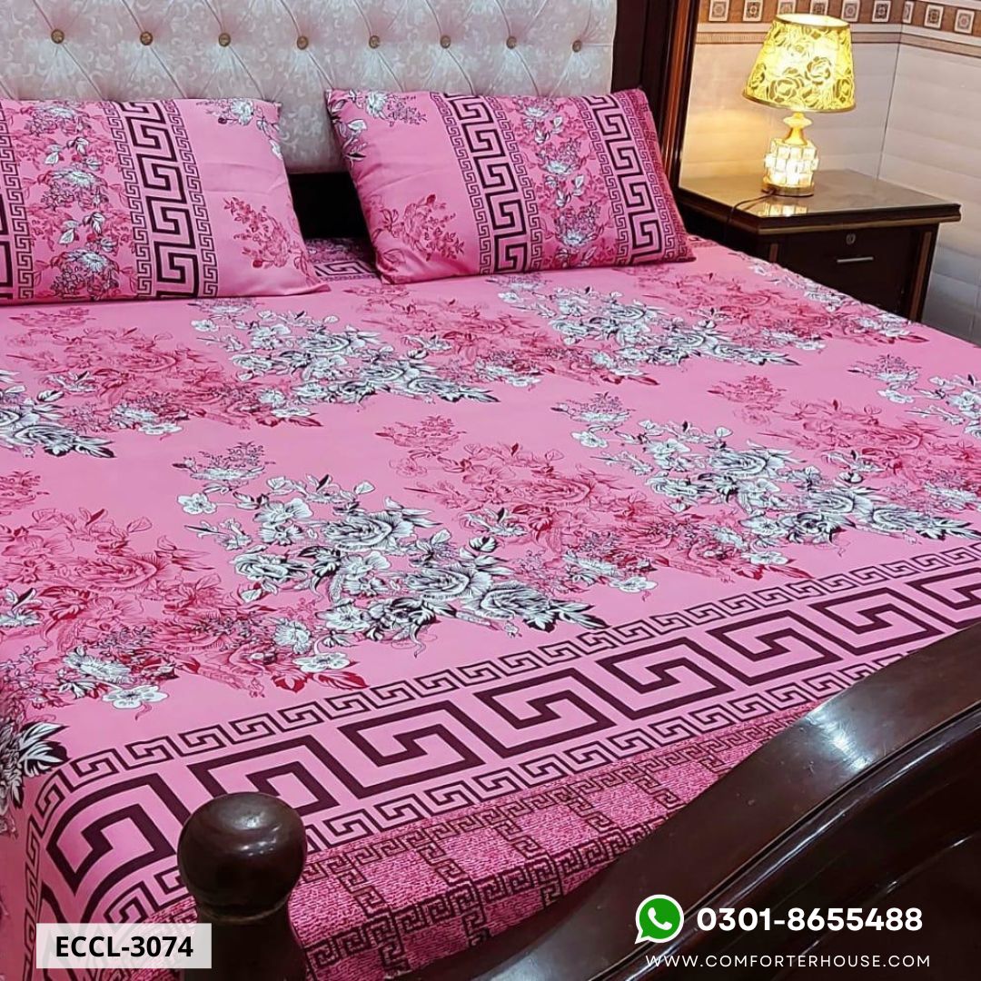 Comforter House | Crystal Bedsheet | Double Bed | King Size | ECCL-3074