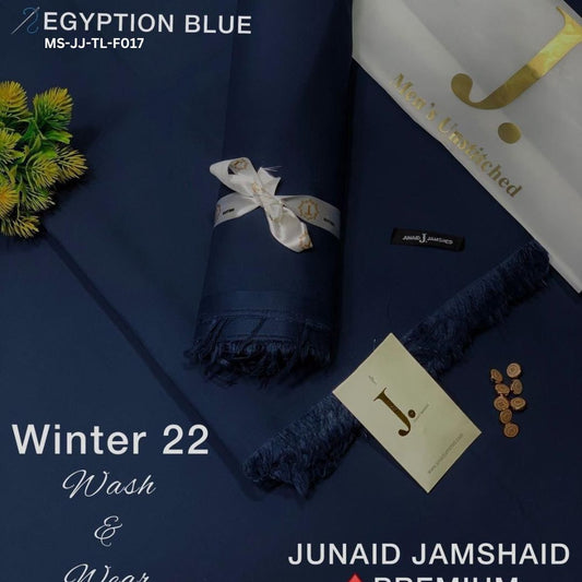 J Dot Premium Summer Tropical Unstitched Suit for MS-JJ-WW-F017 | Egyptian Blue