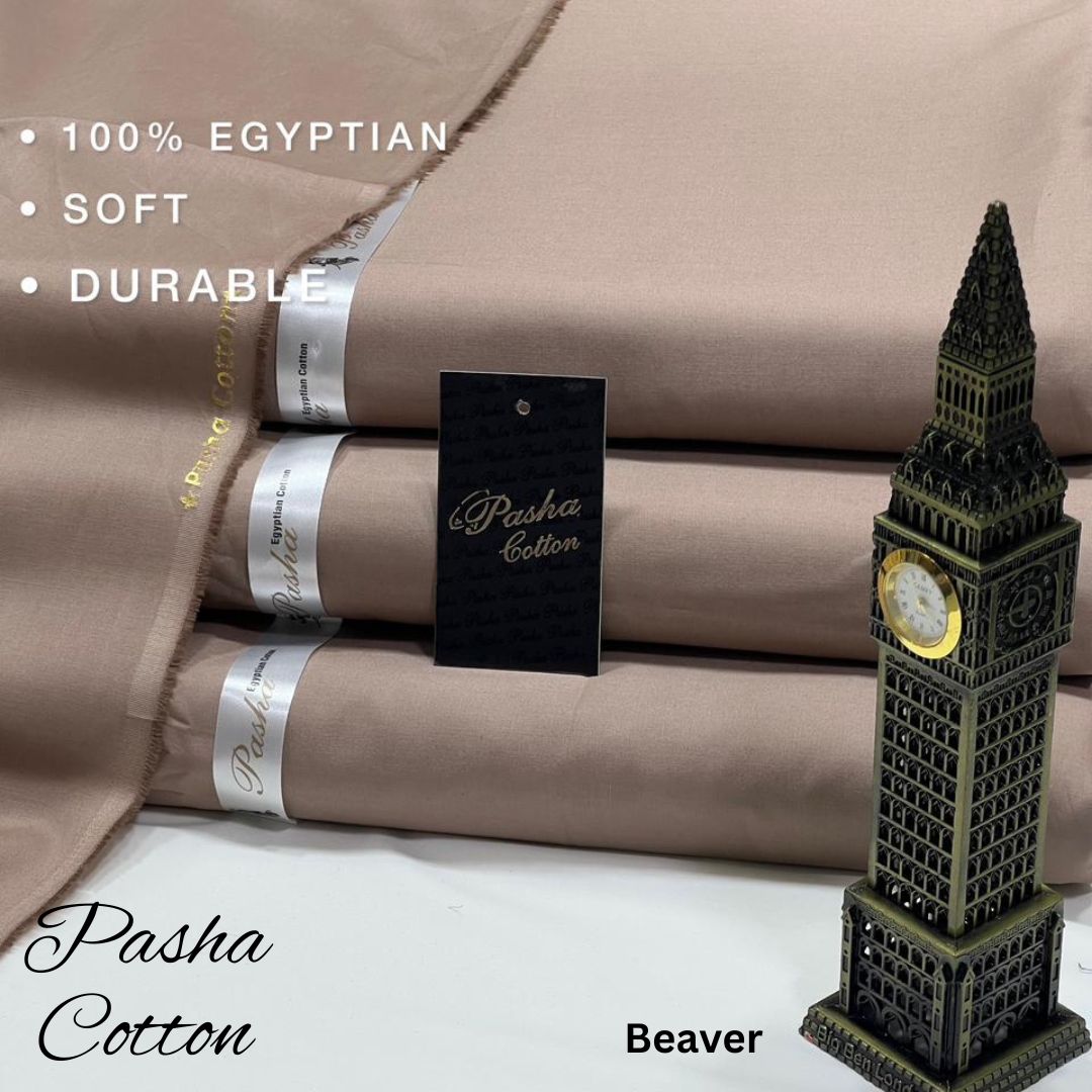 PASHA Premium Quality Soft Cotton Unstitched Suit for Men | Beaver