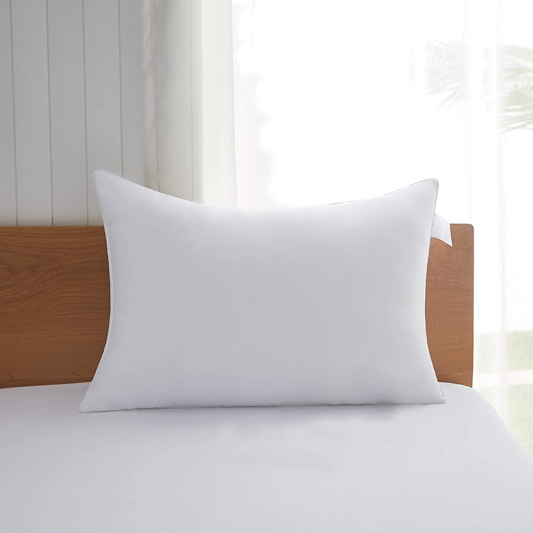 Hollow Fiber Pillow White Standard Size - Filled