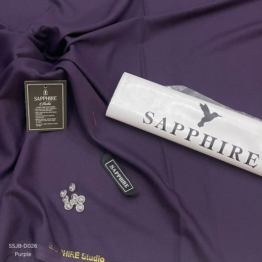 SS Wash and Wear Unstitched Suit for Men SSJB-D026 Purple