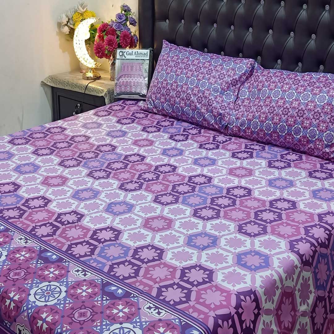 Comforter House | Cotton Salonica Bed Sheet | Gift Pack | Double Bed | King Size | AGSB-3034