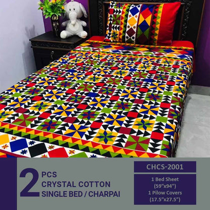 Comforter House | Crystal Bed Sheet | Charpai | Single Bed | CHCS-2001