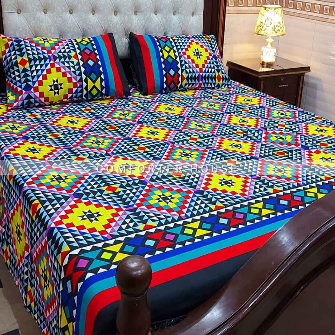 Comforter House | Crystal Bedsheet | Double Bed | King Size | ECCL-3008