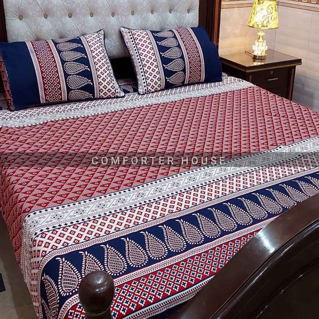 Comforter House | Crystal Bedsheet | Double Bed | King Size | ECCL-3014