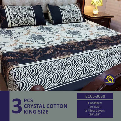 Comforter House | Crystal Bedsheet | Double Bed | King Size | ECCL-3030