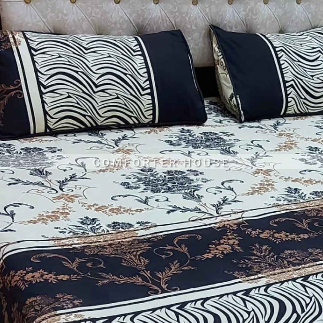 Comforter House | Crystal Bedsheet | Double Bed | King Size | ECCL-3030