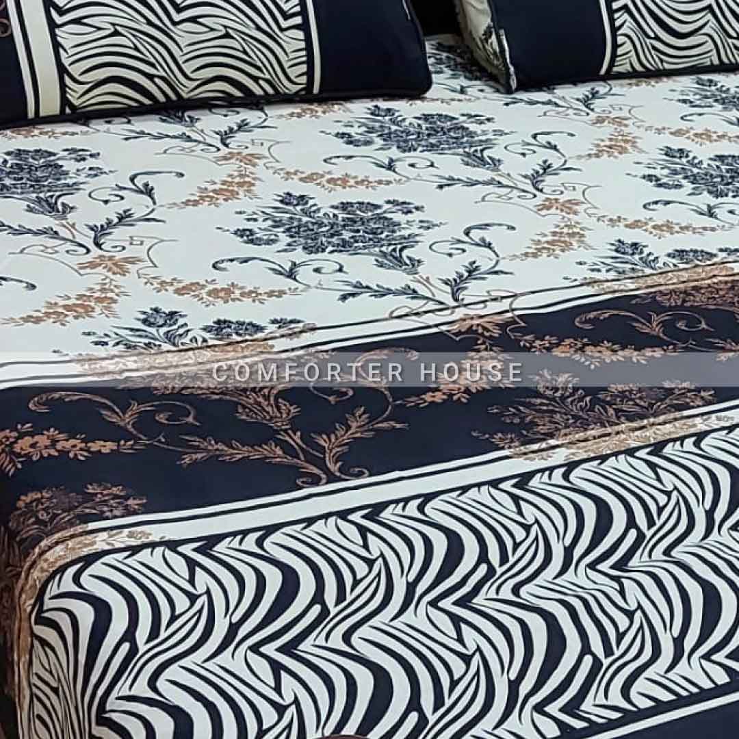Comforter House | Crystal Bedsheet | Double Bed | King Size | ECCL-3030