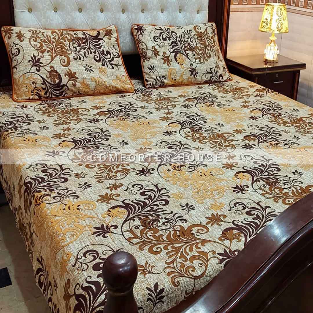 Comforter House | Crystal Bedsheet | Double Bed | King Size | ECCL-3035