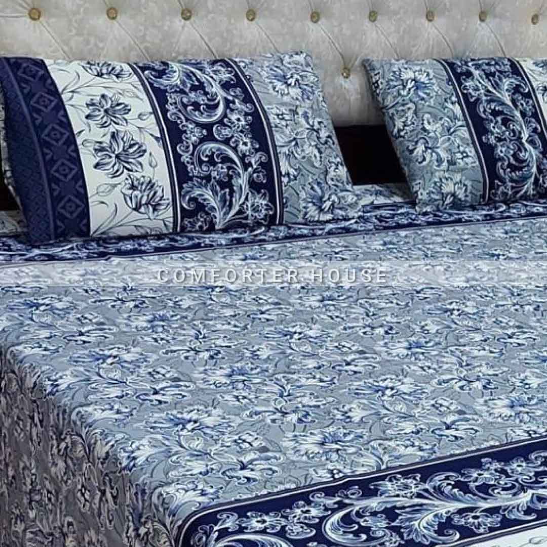 Comforter House | Crystal Bedsheet | Double Bed | King Size | ECCL-3050