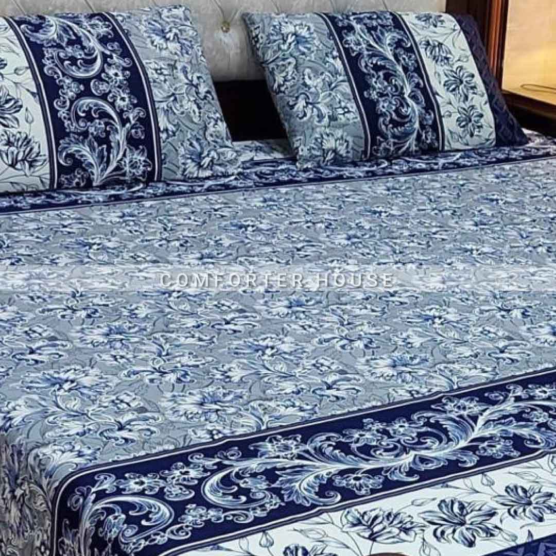 Comforter House | Crystal Bedsheet | Double Bed | King Size | ECCL-3050