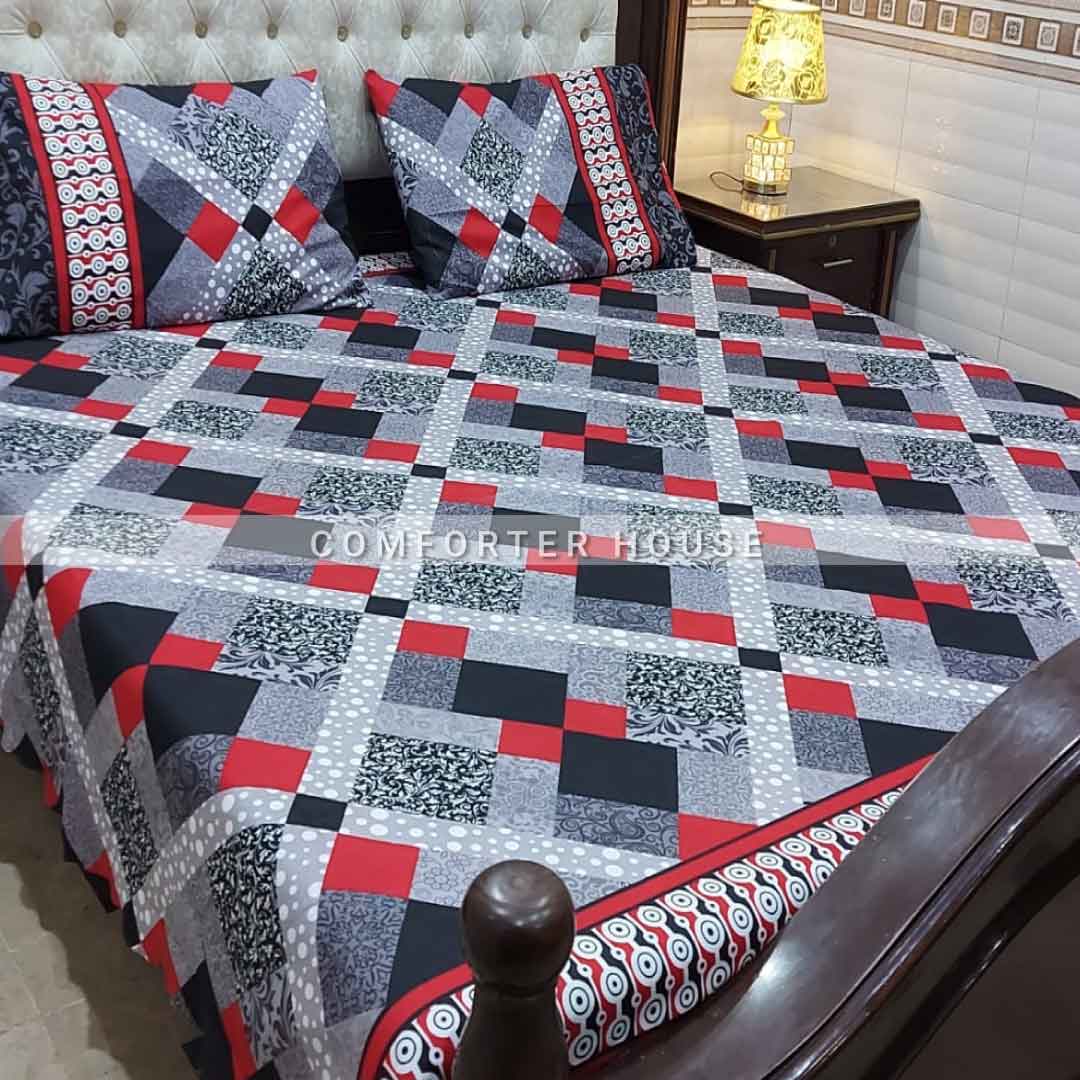 Comforter House | Crystal Bedsheet | Double Bed | King Size | ECCL-3062