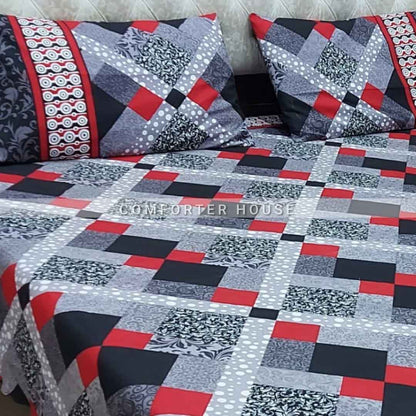 Comforter House | Crystal Bedsheet | Double Bed | King Size | ECCL-3062