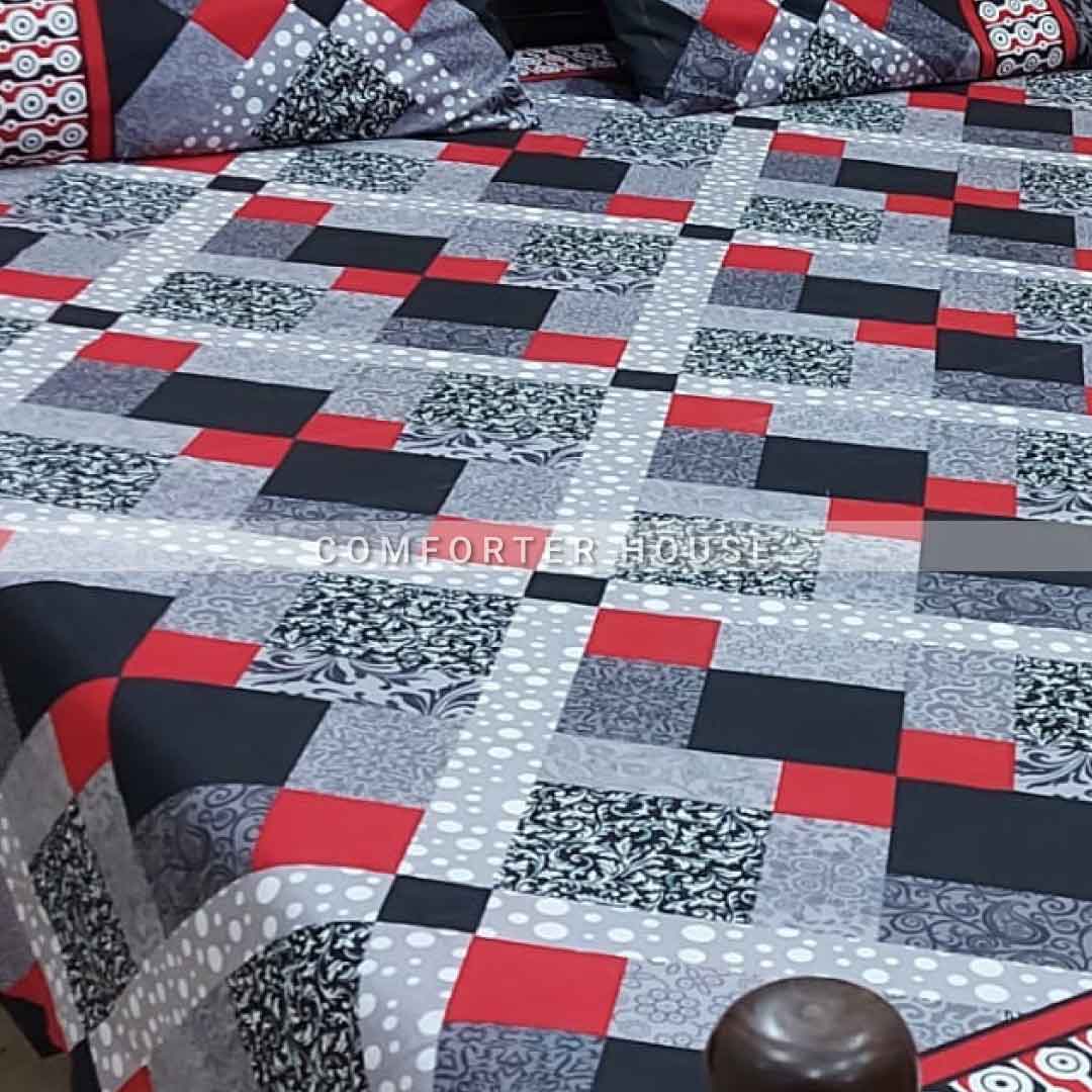 Comforter House | Crystal Bedsheet | Double Bed | King Size | ECCL-3062