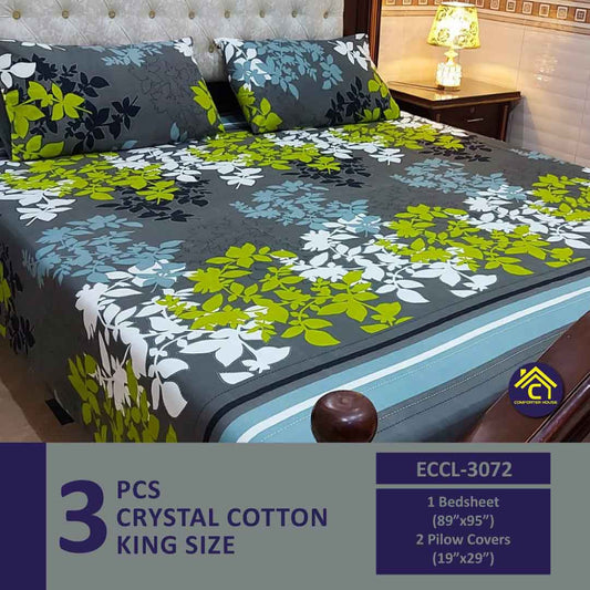 Crystal Bedsheet | Double Bed | King Size | ECCL-3072