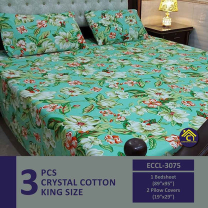 Crystal Bedsheet | Double Bed | King Size | ECCL-3075