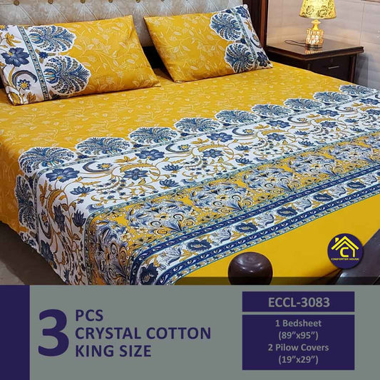 Comforter House | Crystal Bedsheet | Double Bed | King Size | ECCL-3083