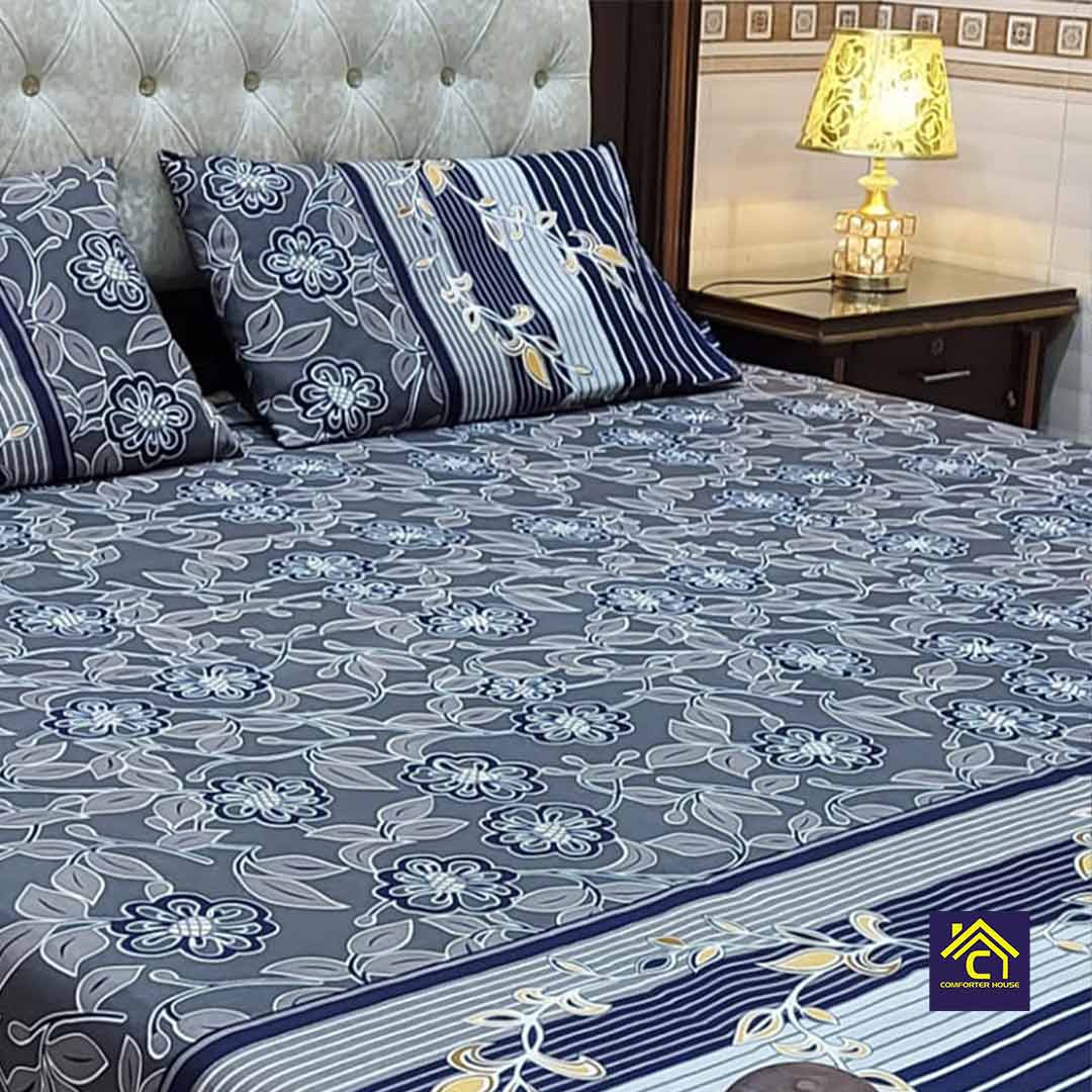 Comforter House | Crystal Bedsheet | Double Bed | King Size | ECCL-3091
