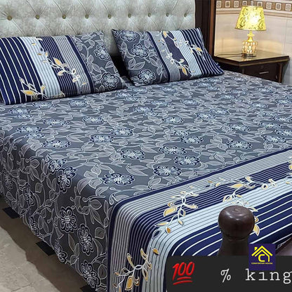 Comforter House | Crystal Bedsheet | Double Bed | King Size | ECCL-3091