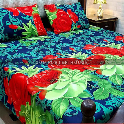 Comforter House | Crystal Bedsheet | Double Bed | King Size | ECCL-3092