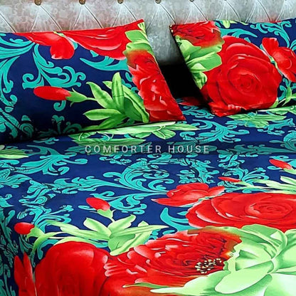 Comforter House | Crystal Bedsheet | Double Bed | King Size | ECCL-3092