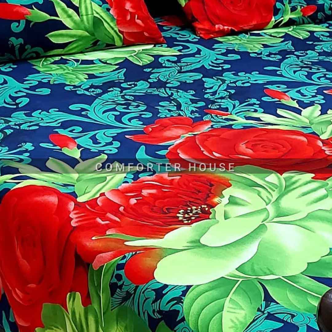 Comforter House | Crystal Bedsheet | Double Bed | King Size | ECCL-3092