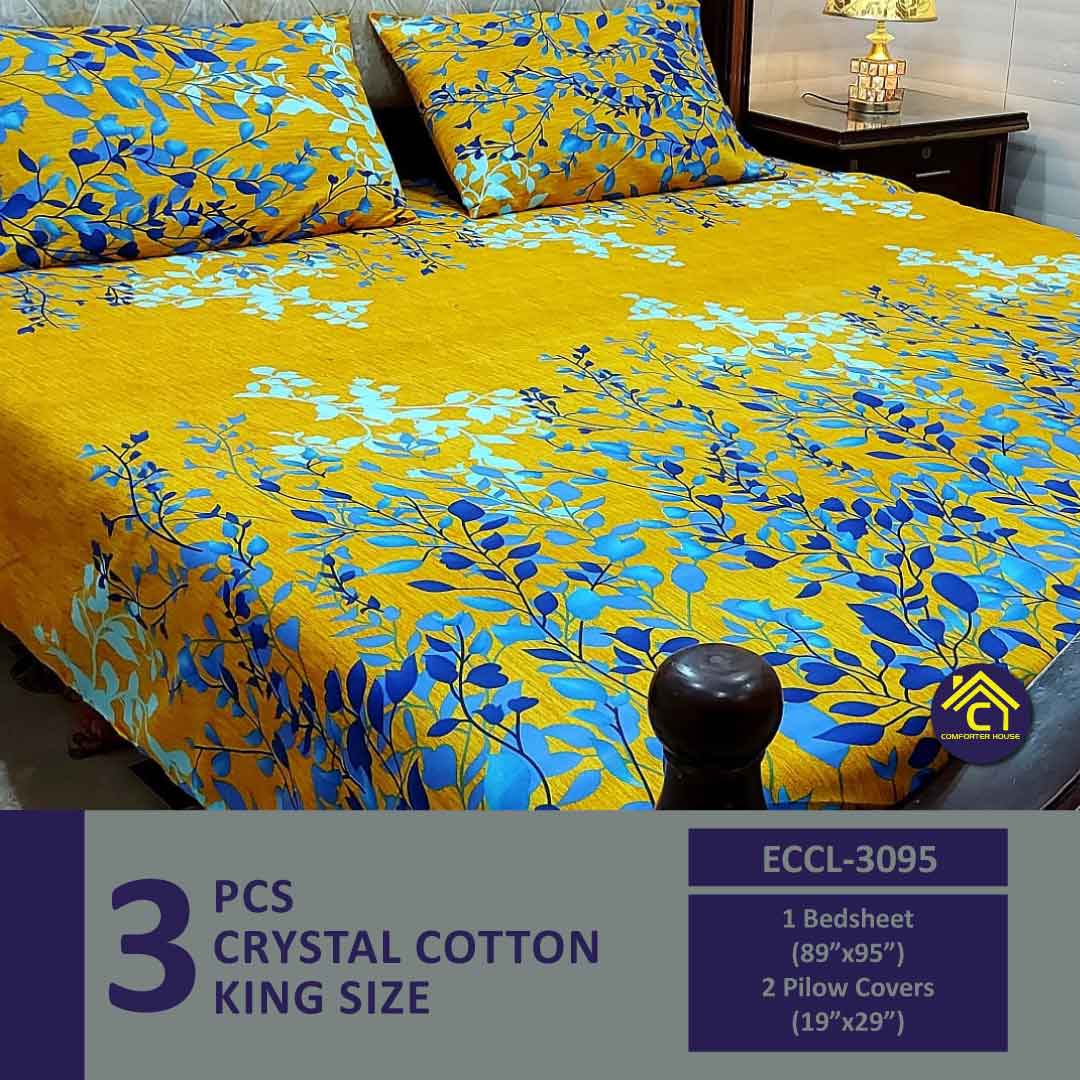 Comforter House | Crystal Bedsheet | Double Bed | King Size | ECCL-3095