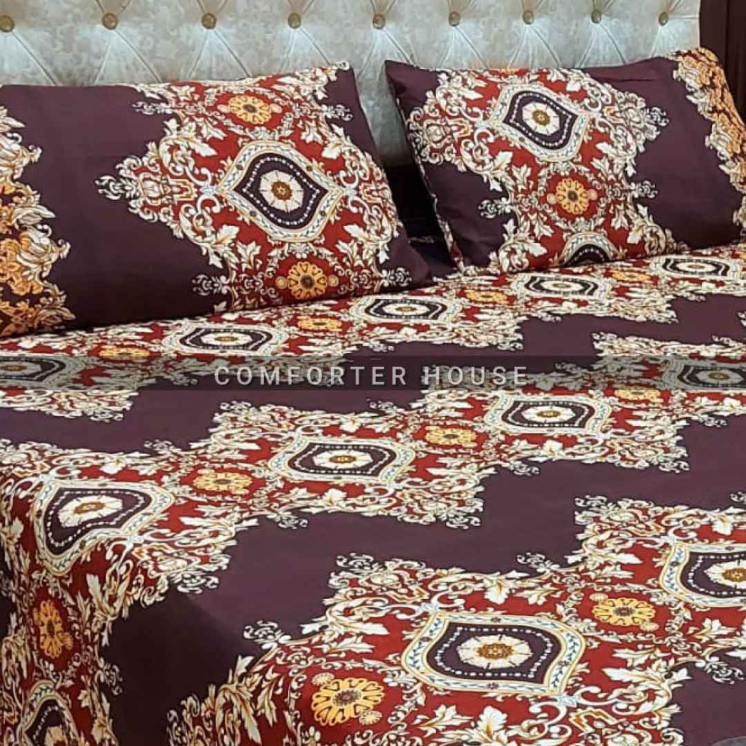 Comforter House | Crystal Bedsheet | Double Bed | King Size | ECCL-3115