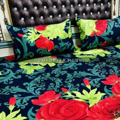 Comforter House | Crystal Bedsheet | Double Bed | King Size | SJCL-3044