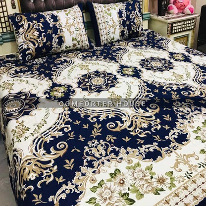 Comforter House | Crystal Bedsheet | Double Bed | King Size | SJCL-3059