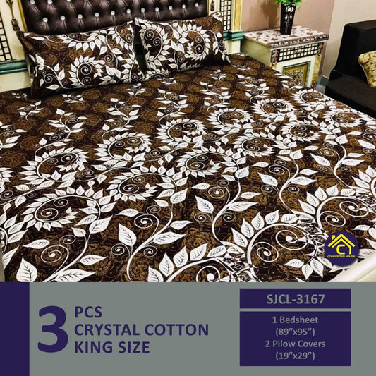 Comforter House | Crystal Bed Sheet | Double Bed | King Size | SJCL-3167