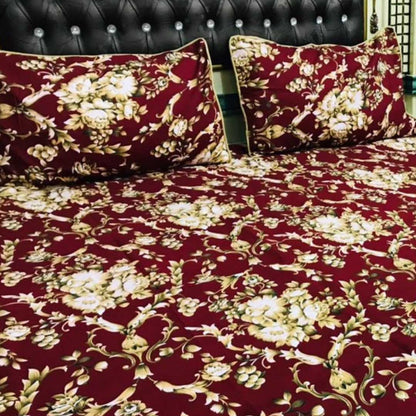 Comforter House | Crystal Bed Sheet | Double Bed | King Size | 3169