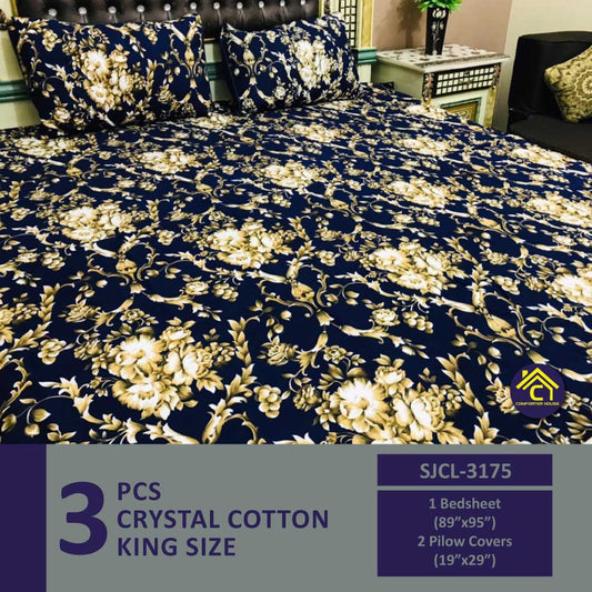 Comforter House | Crystal Bed Sheet | Double Bed | King Size | SJCL-3175