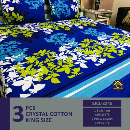 Comforter House | Crystal Bed Sheet | Double Bed | King Size | SJCL-3245