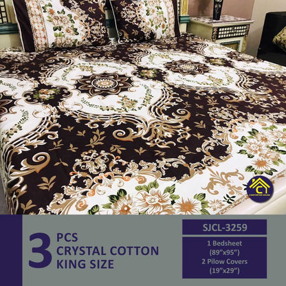 Comforter House | Crystal Bed Sheet | Double Bed | King Size | SJCL-3259