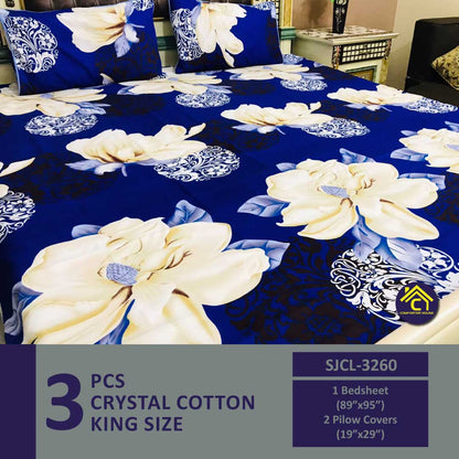 Crystal Bedsheet | Double Bed | King Size | SJCL-3260