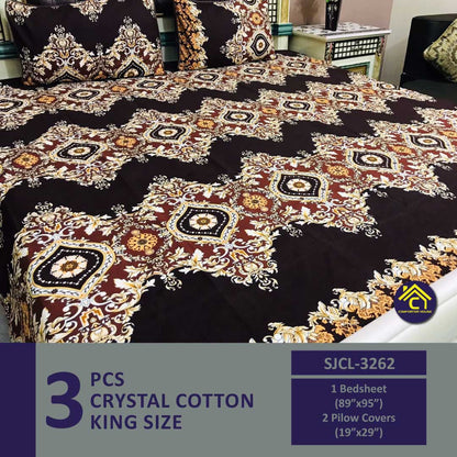 Comforter House | Crystal Bed Sheet | Double Bed | King Size | SJCL-3262