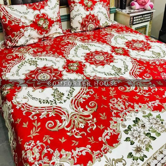 Comforter House | Crystal Bedsheet | Double Bed | King Size | SJCL-3277