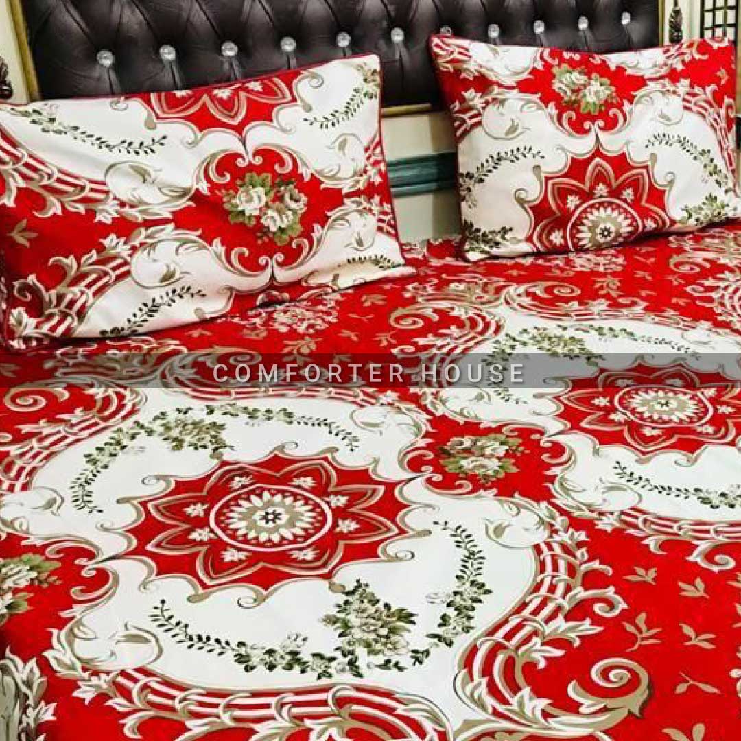 Comforter House | Crystal Bedsheet | Double Bed | King Size | SJCL-3277