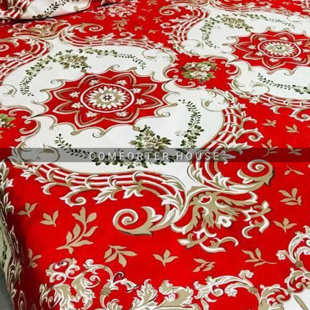 Comforter House | Crystal Bedsheet | Double Bed | King Size | SJCL-3277